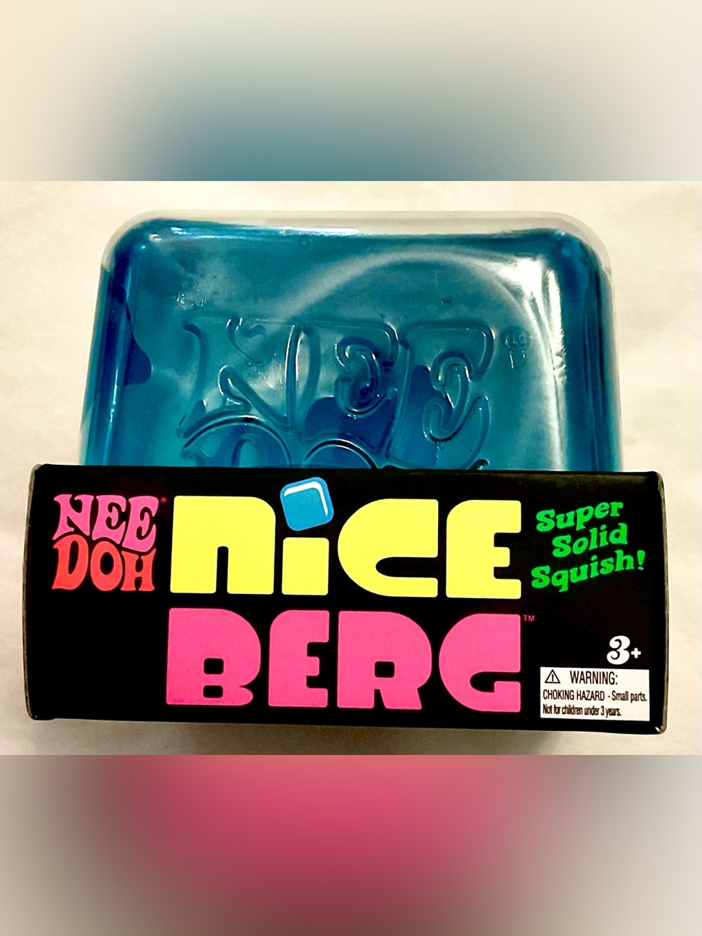 NWT NeeDoh Nice Berg Blue Squish Toy
